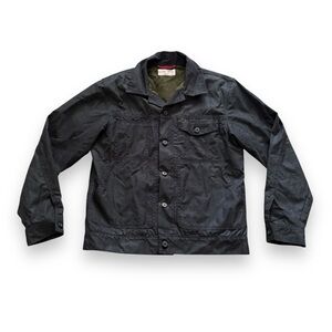 Filson Short Lined Soy Wax Cruiser Jacket Black Workwear Seattle Cut Medium